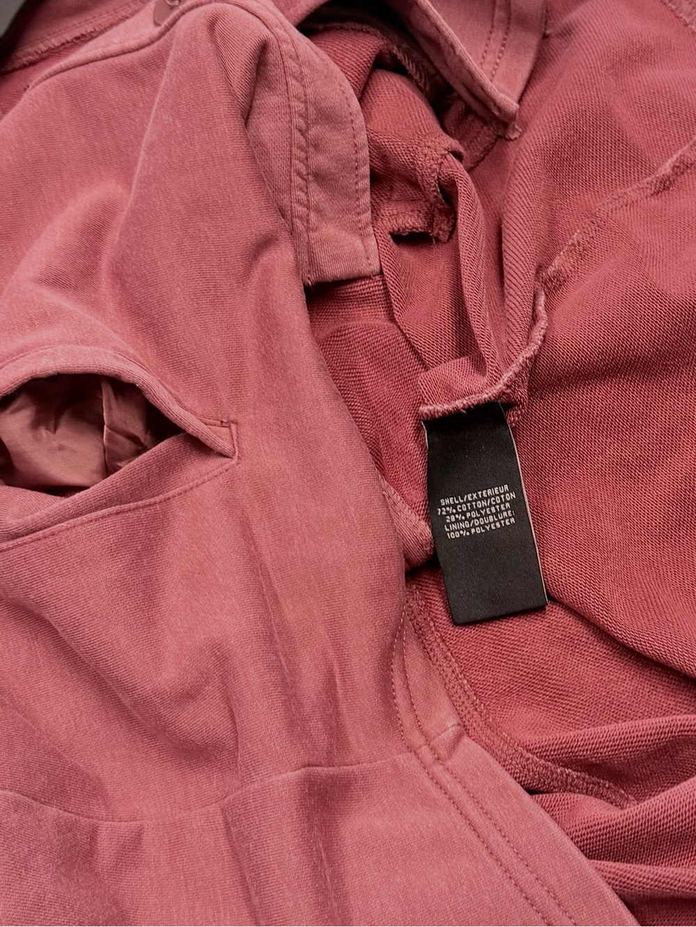Bagatelle Raspberry French Terry Button down Shacket 1X - Picture 5 of 5